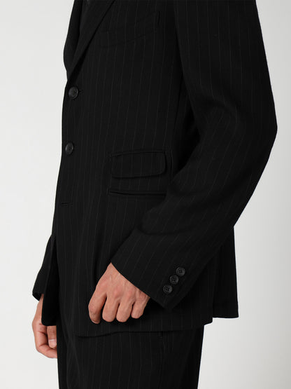 STRIPED 3-BUTTON JACKET