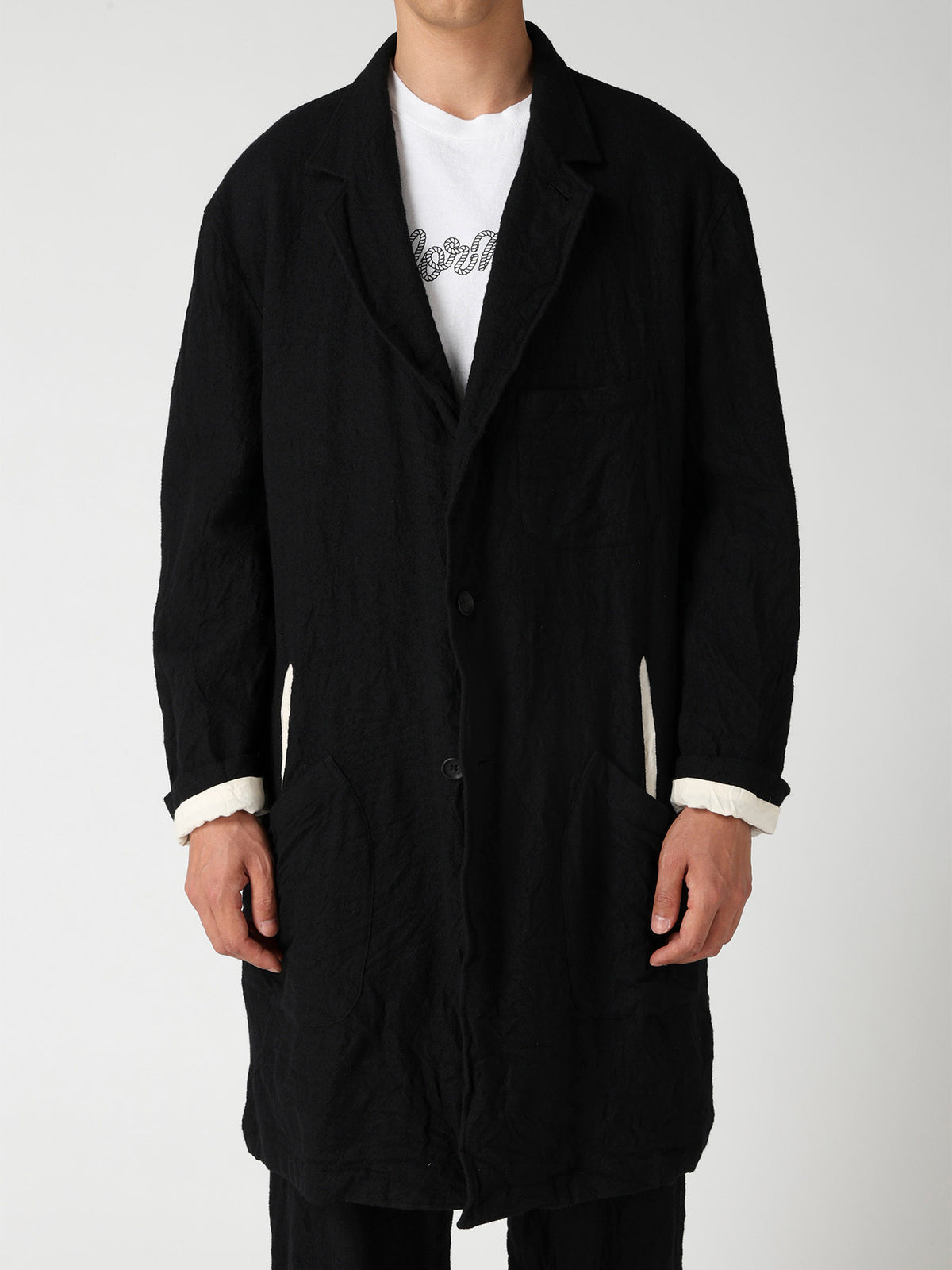【Y's for men × MASSES】 MA/ SHRINK SHOP COAT