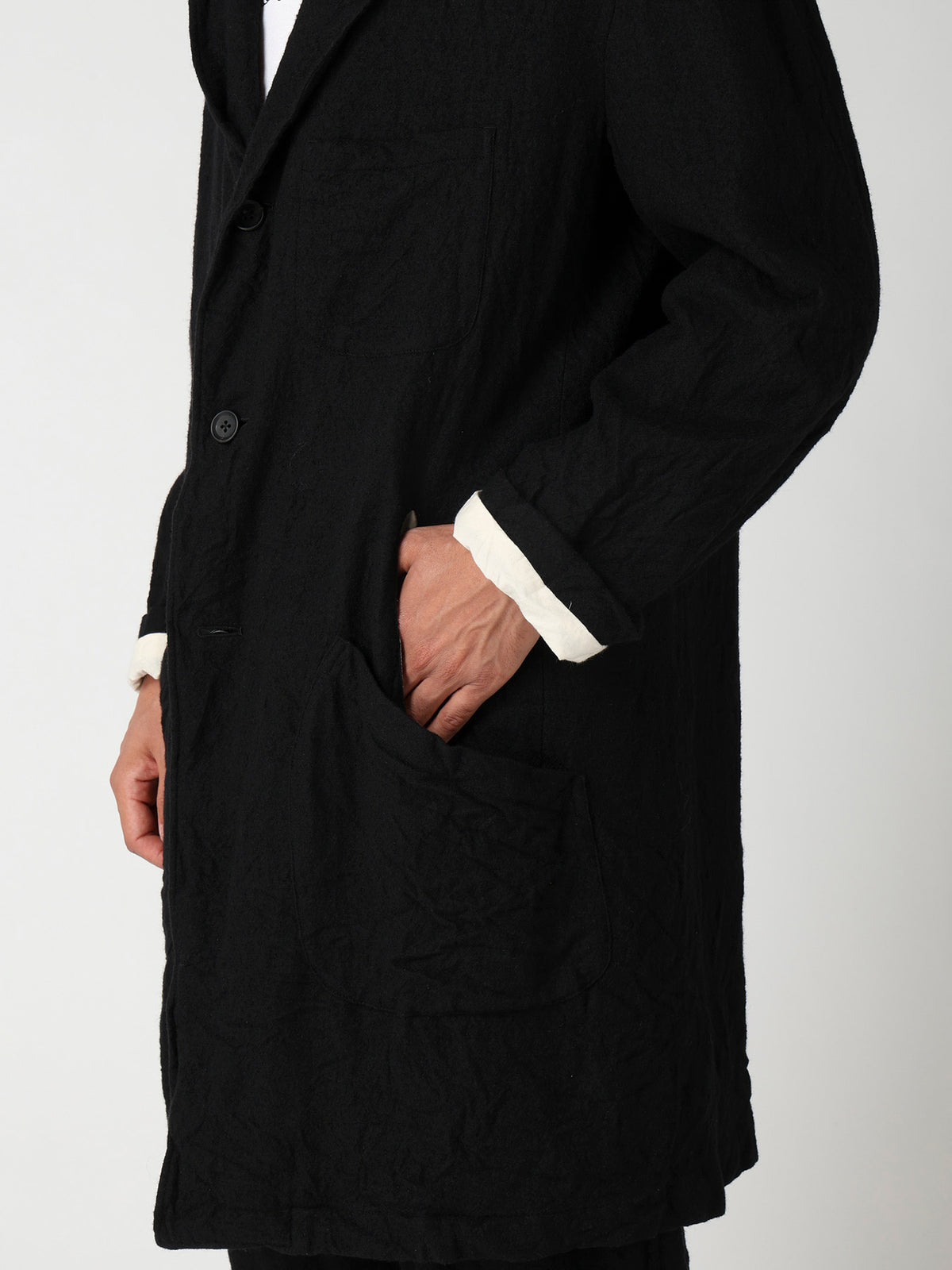 【Y's for men × MASSES】 MA/ SHRINK SHOP COAT