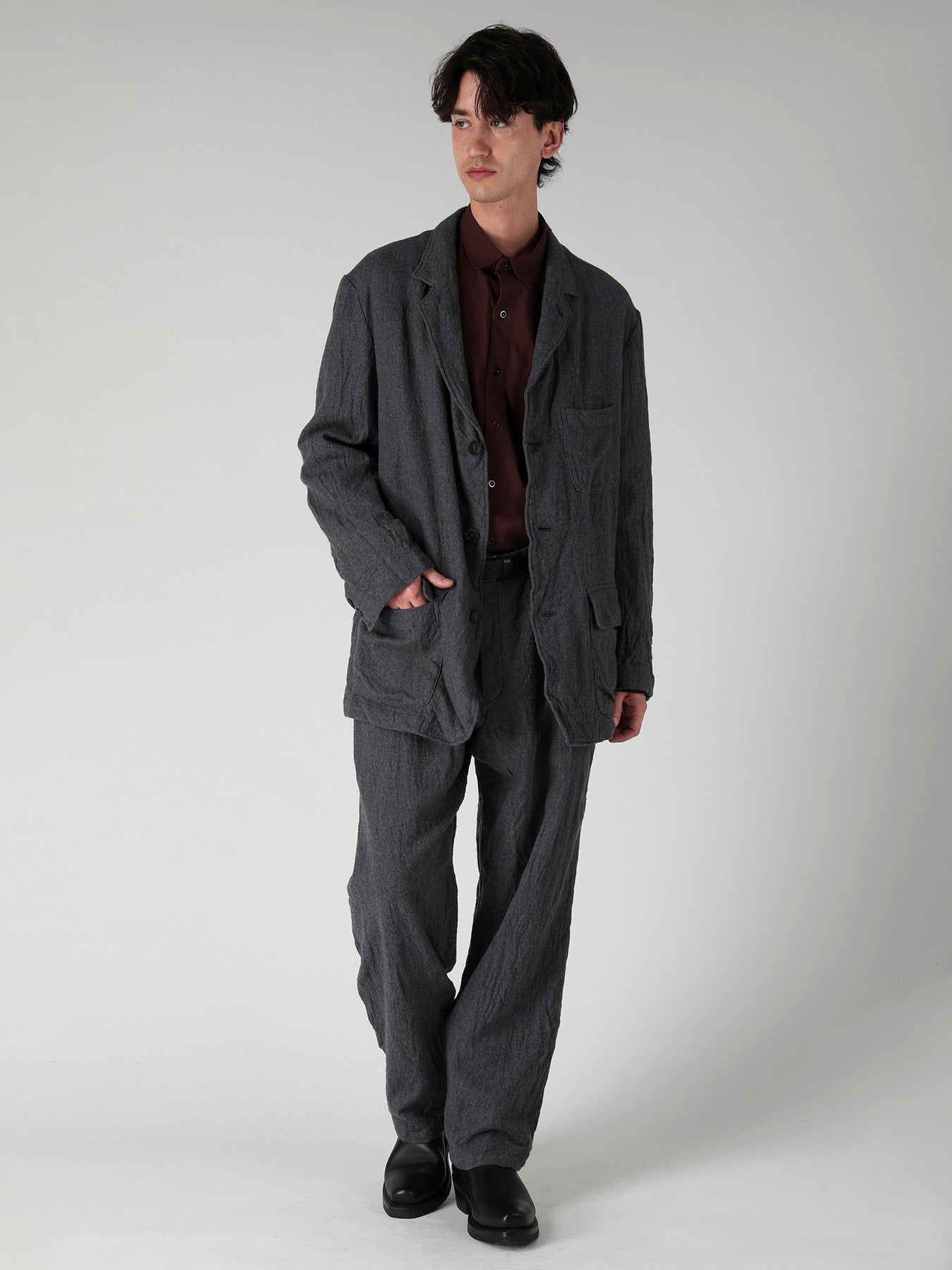 Y's for men × MASSES】 MA/ SHRINK 4 BUTTONS JACKET – THE SHOP