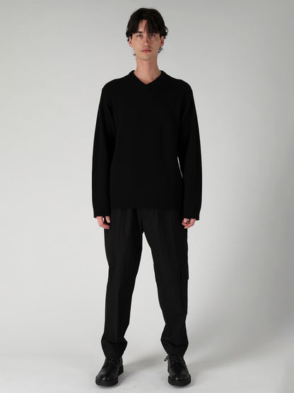 CASHMERE V-NECK PULLOVER