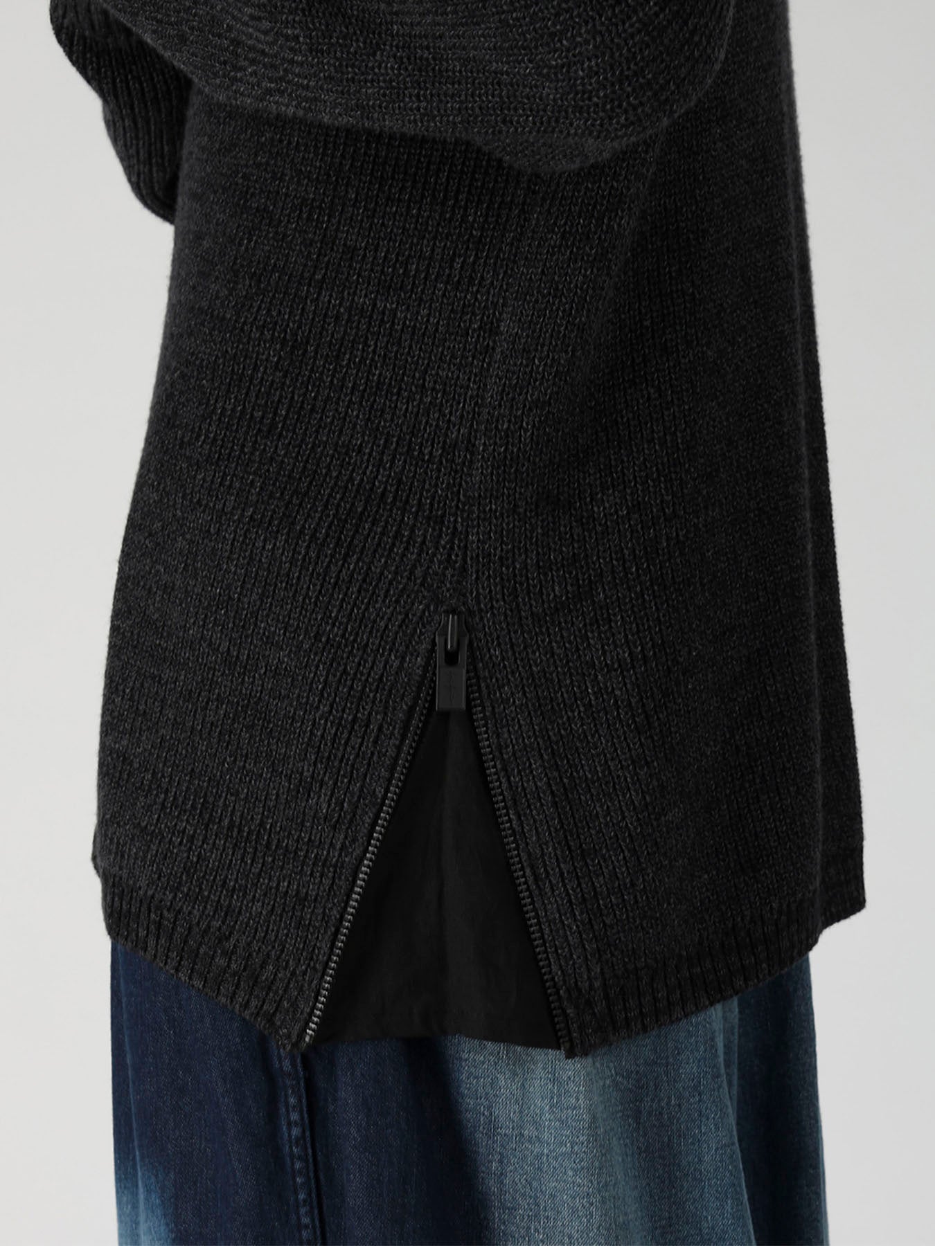 ZIP HIGH NECK CD – THE SHOP YOHJI YAMAMOTO