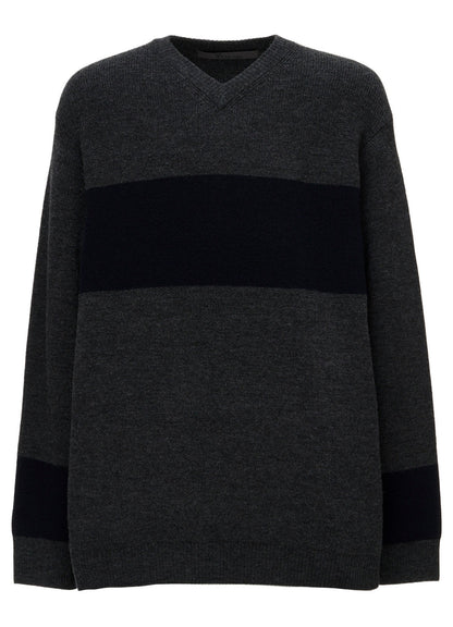 COLOR COMBI V NECK PO