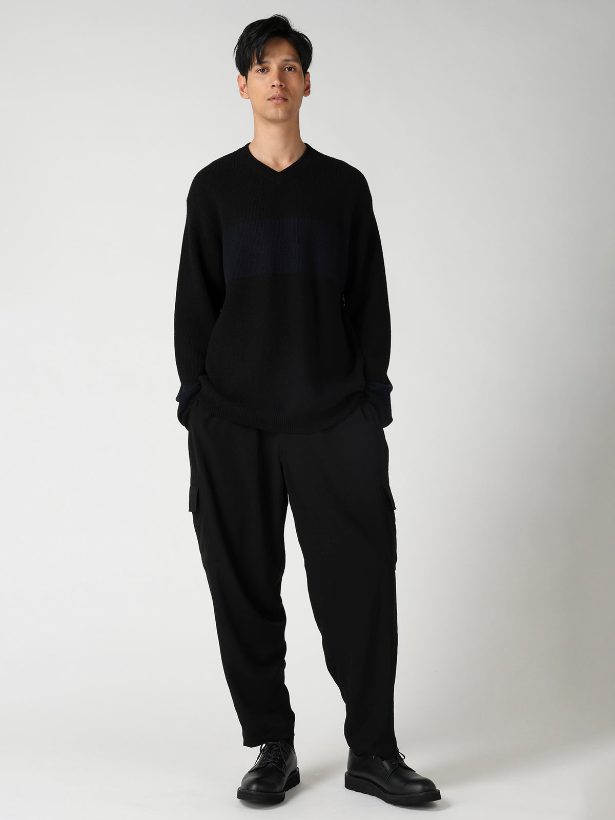 COLOR COMBI V NECK PO