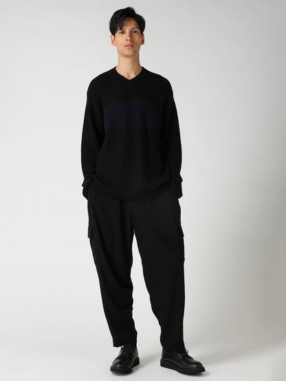 COLOR COMBI V NECK PO