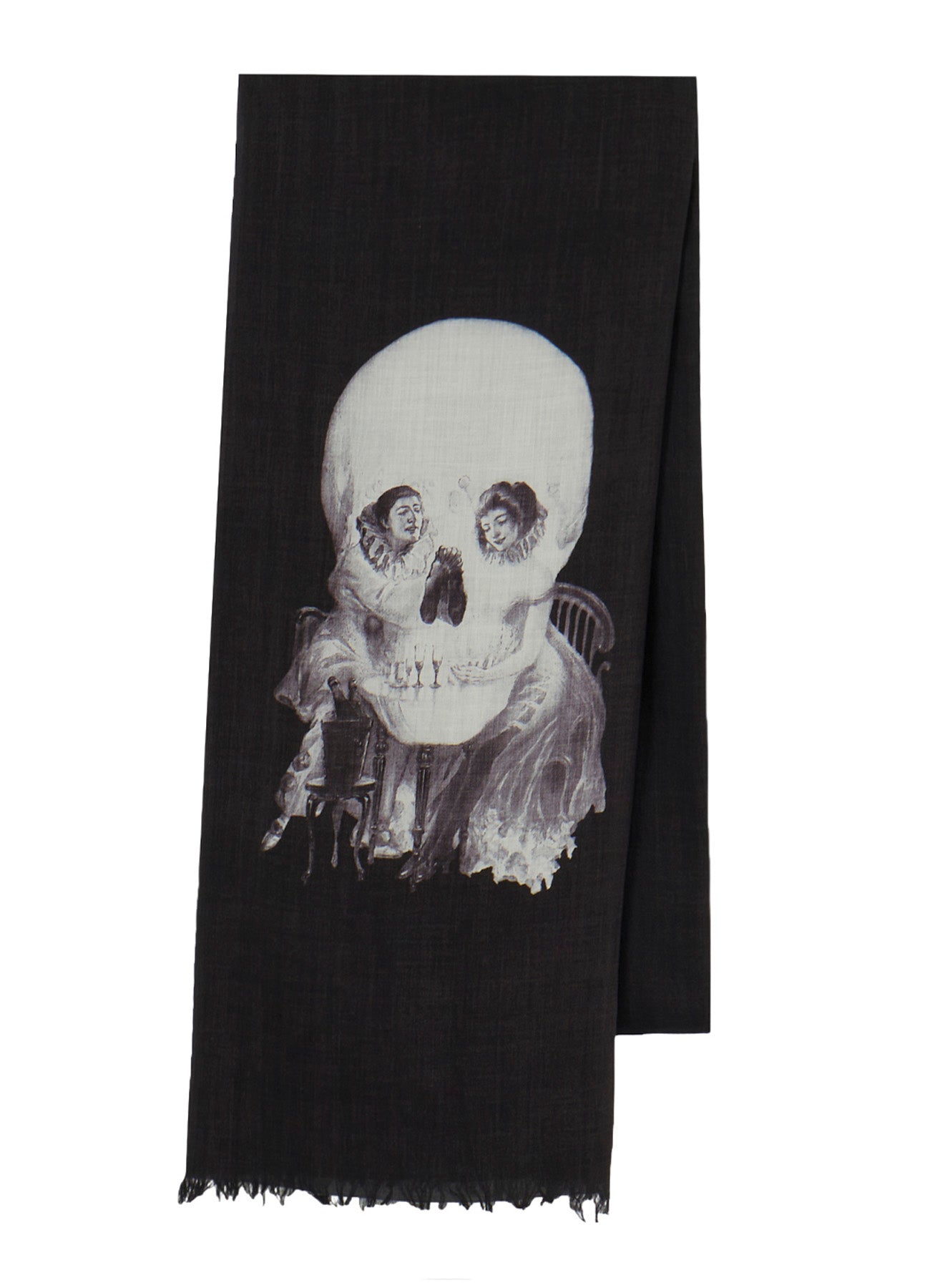 SKULL PRINT STOLE TYPE2 – THE SHOP YOHJI YAMAMOTO