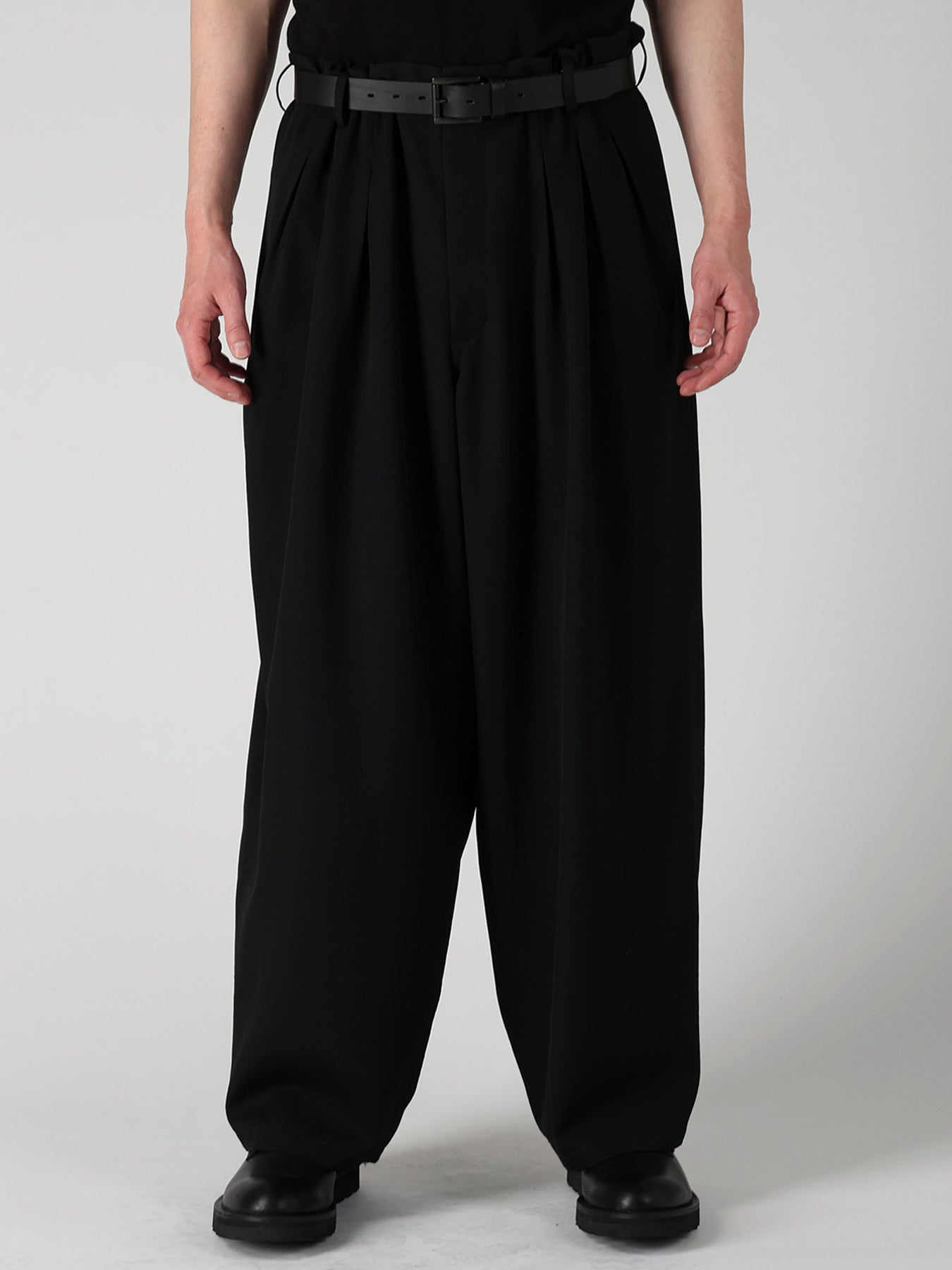 WOOL GABARDINE 12 TUCK PANTS – THE SHOP YOHJI YAMAMOTO