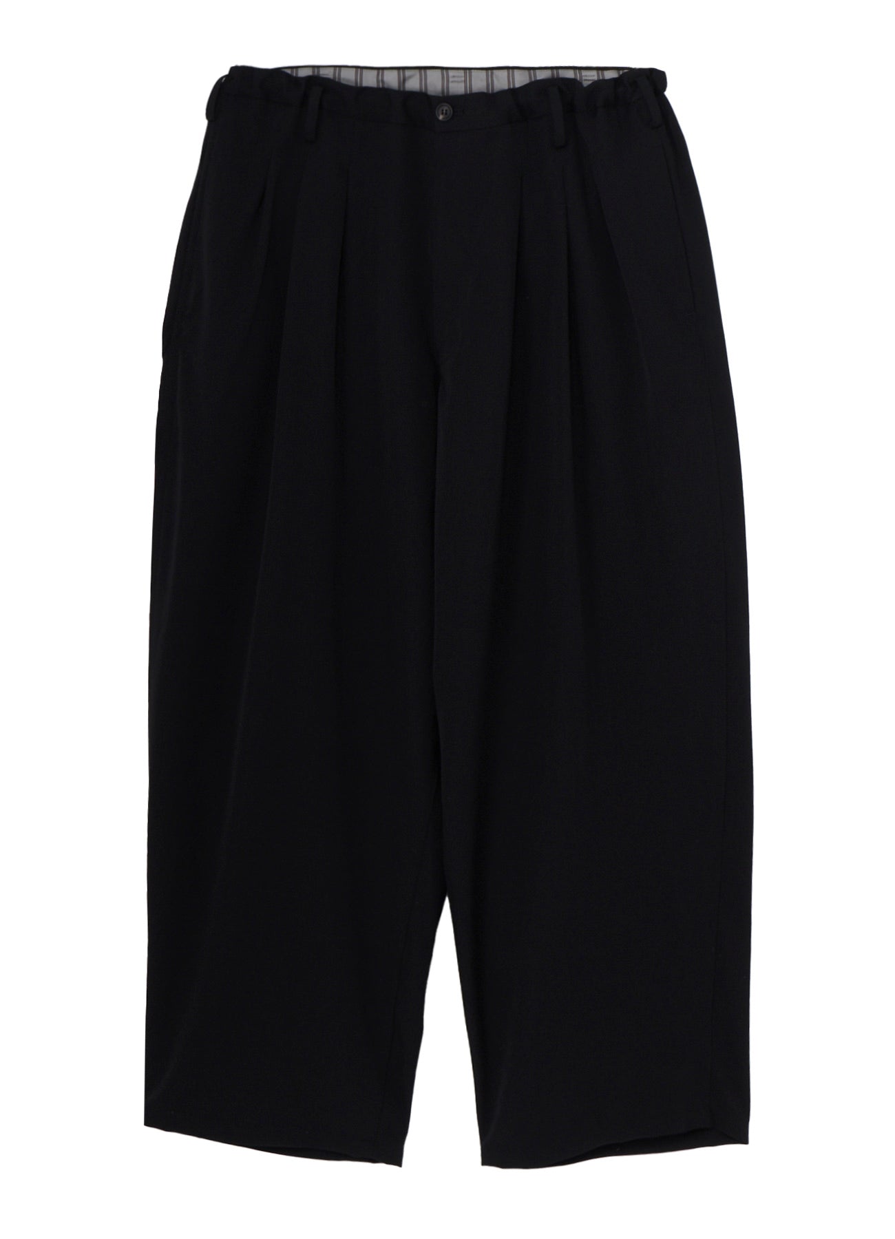 WOOL GABARDINE 12 TUCK PANTS