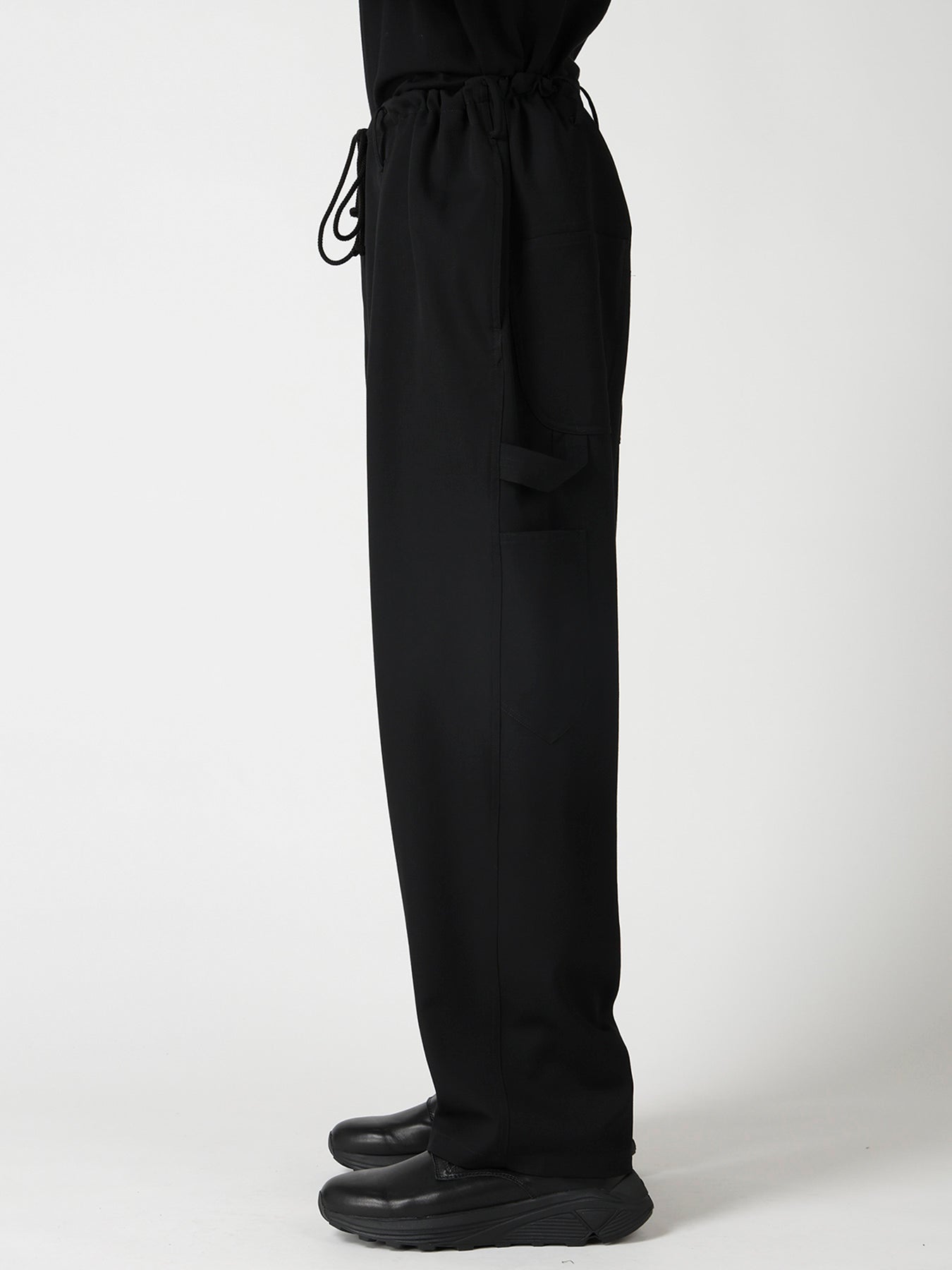 WOOL GABARDINE PAINTER PANTS