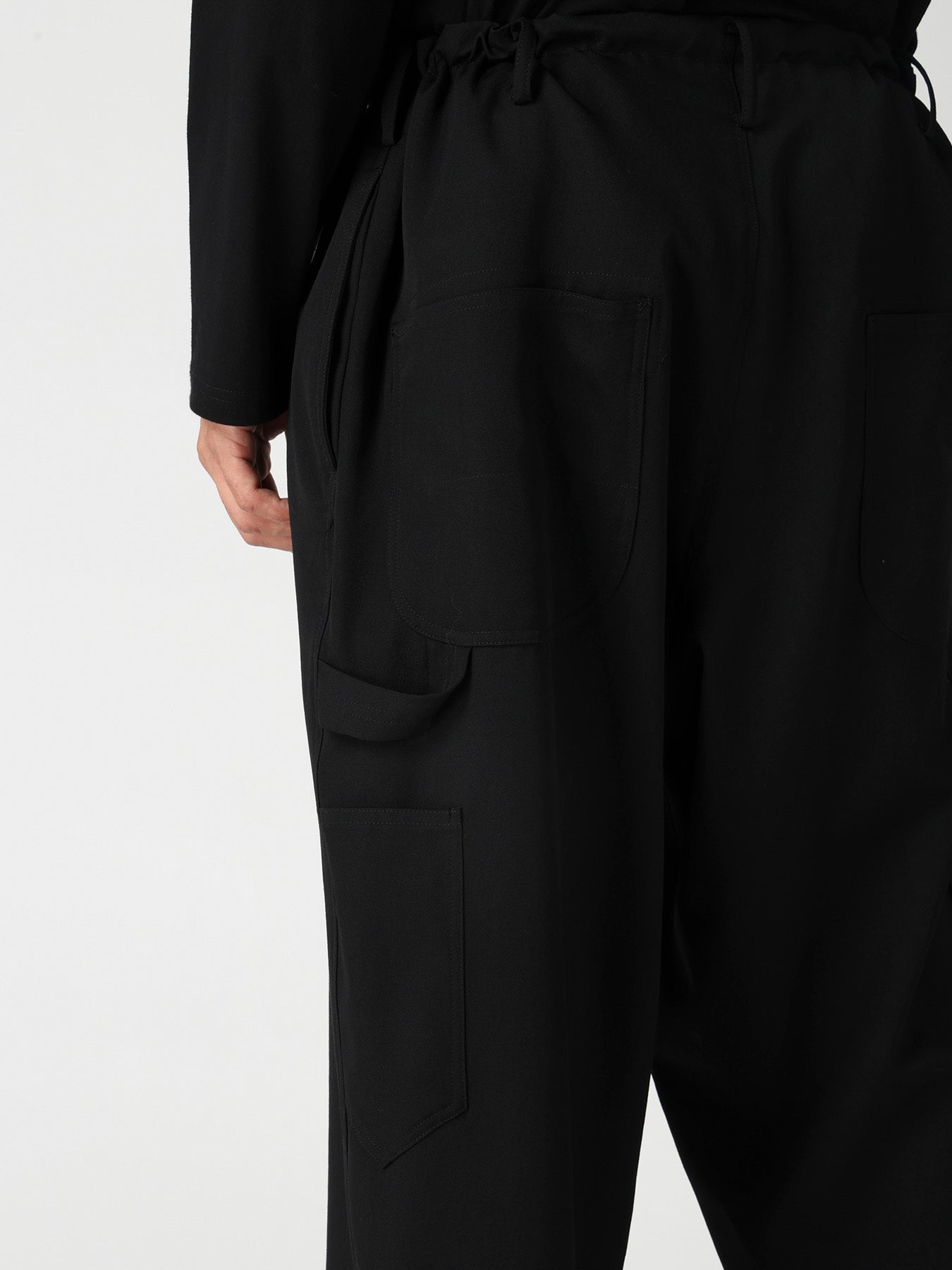 WOOL GABARDINE PAINTER PANTS