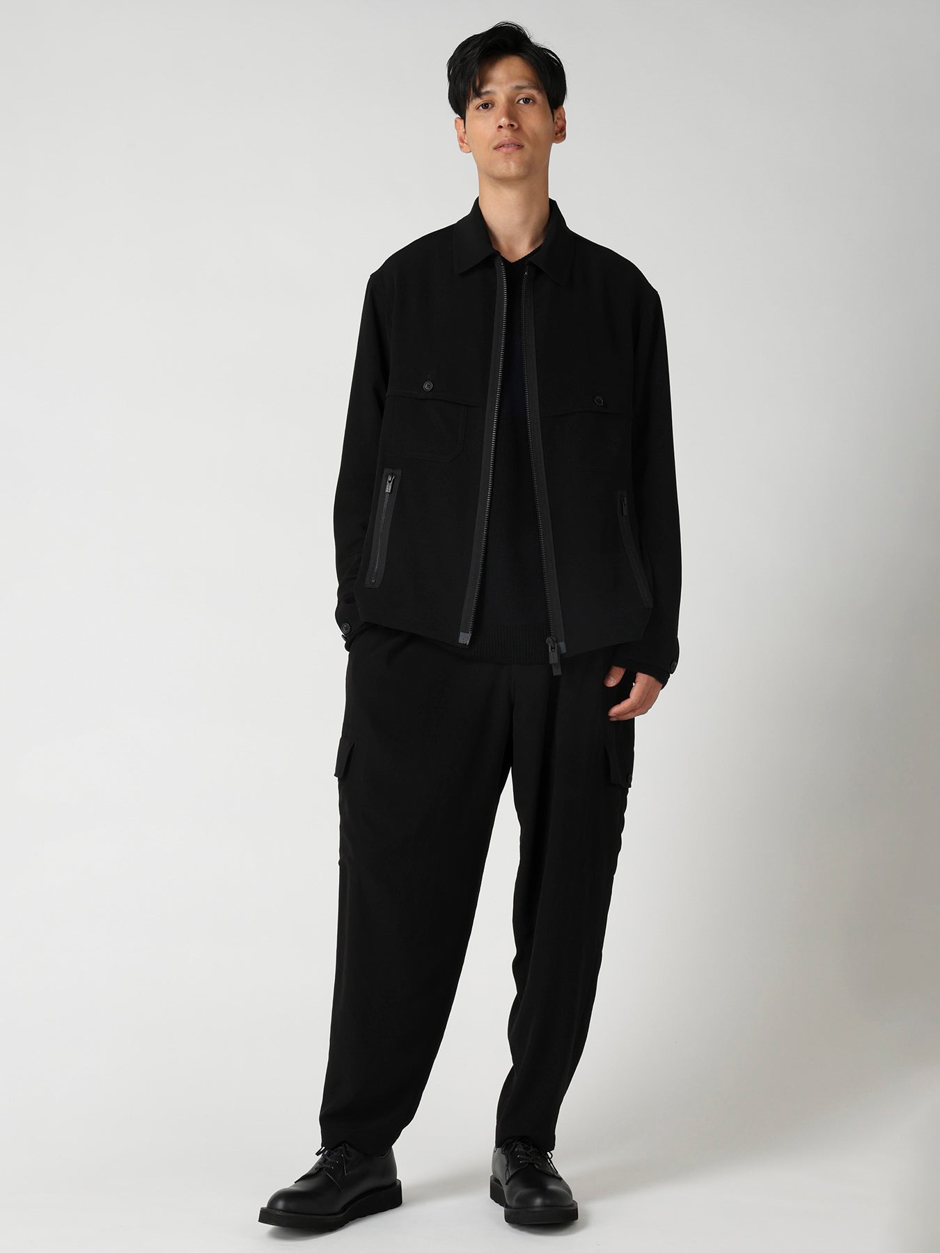 TA TUXEDO SIDE-TUCK FLAP PANTS