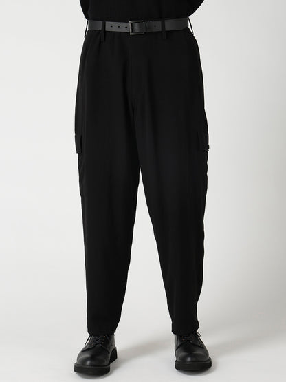 TA TUXEDO SIDE-TUCK FLAP PANTS