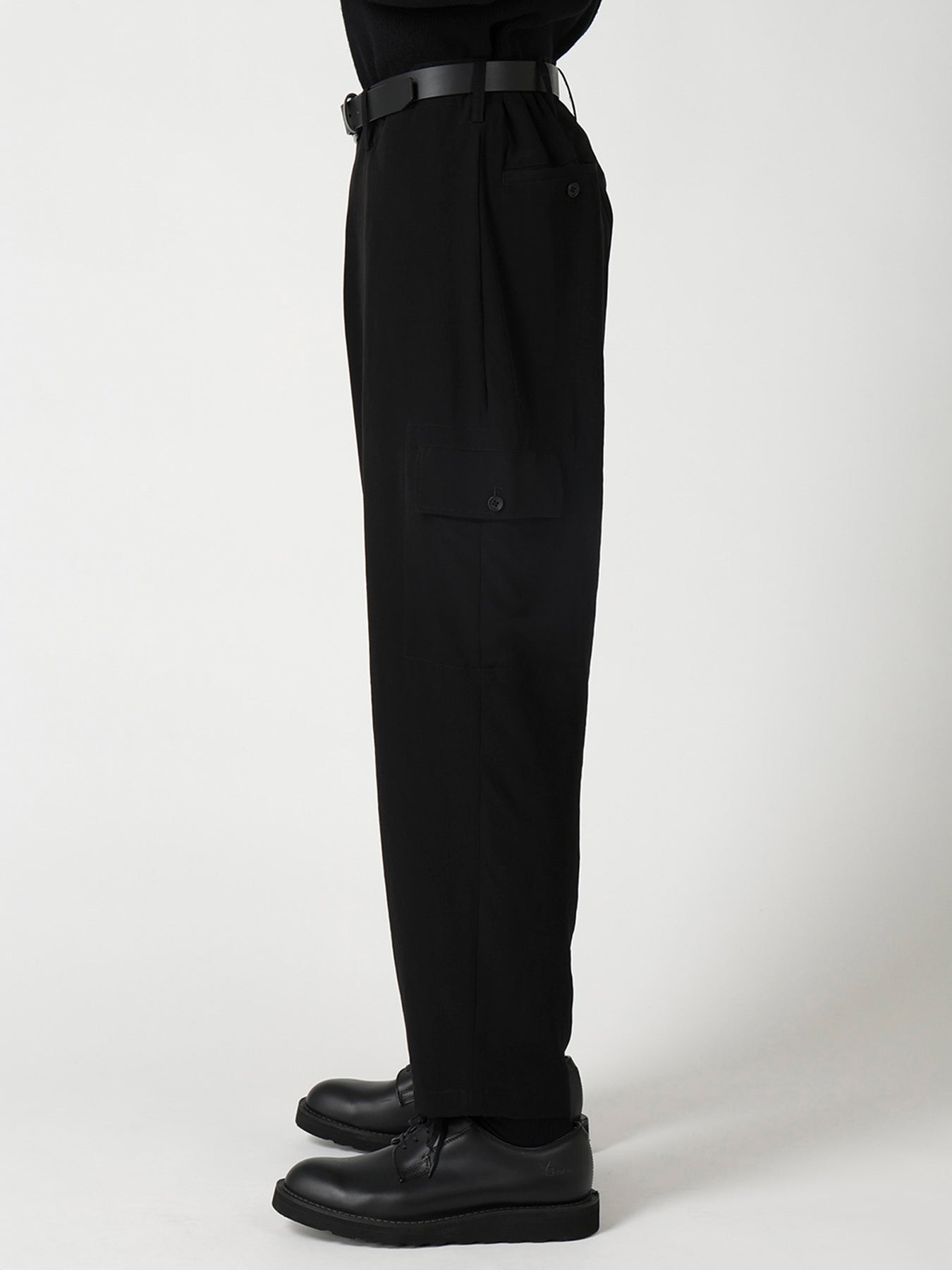 TA TUXEDO SIDE-TUCK FLAP PANTS
