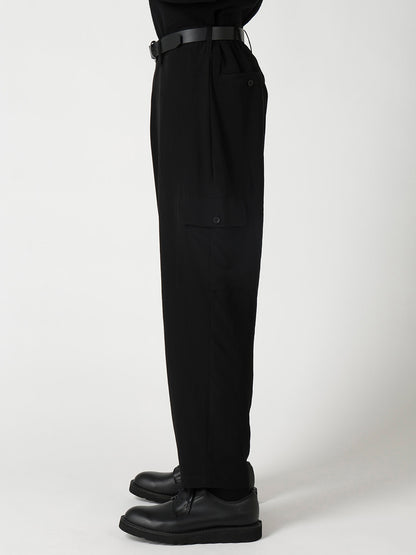TA TUXEDO SIDE-TUCK FLAP PANTS