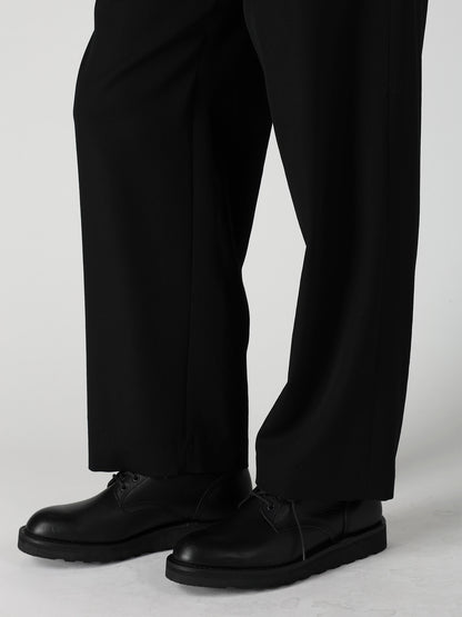 WOOL GABARDINE SUSPENDERS PANTS