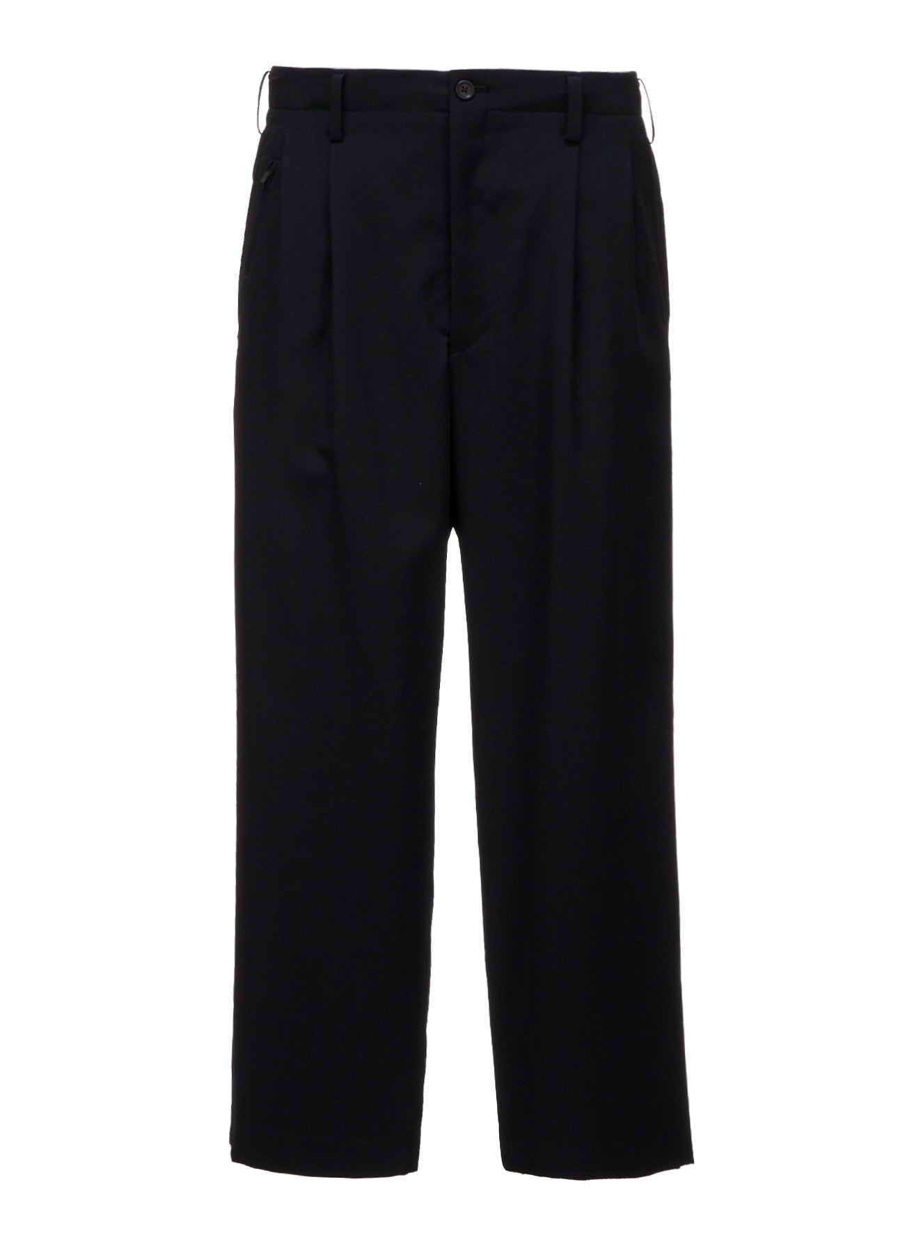 WOOL GABARDINE SUSPENDERS PANTS