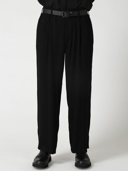 STRIPED SUSPENDER COIN POCKET PANTS