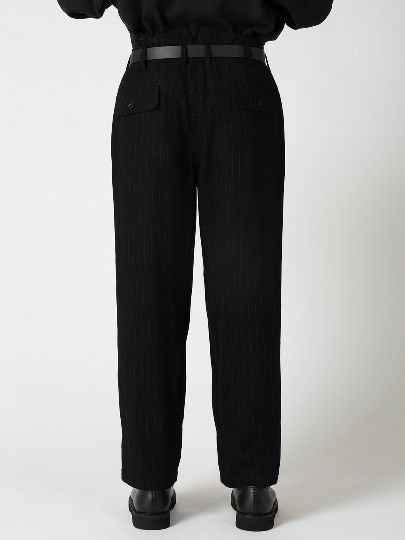 STRIPED SUSPENDER COIN POCKET PANTS