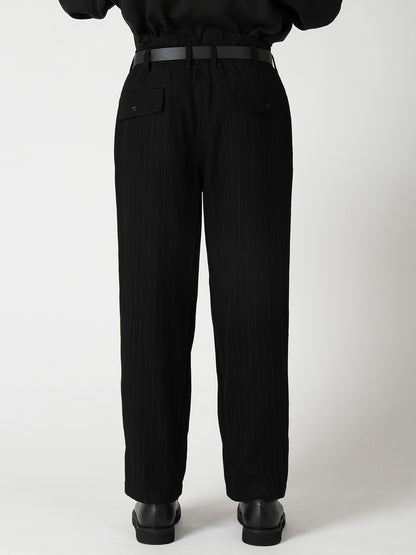 STRIPED SUSPENDER COIN POCKET PANTS