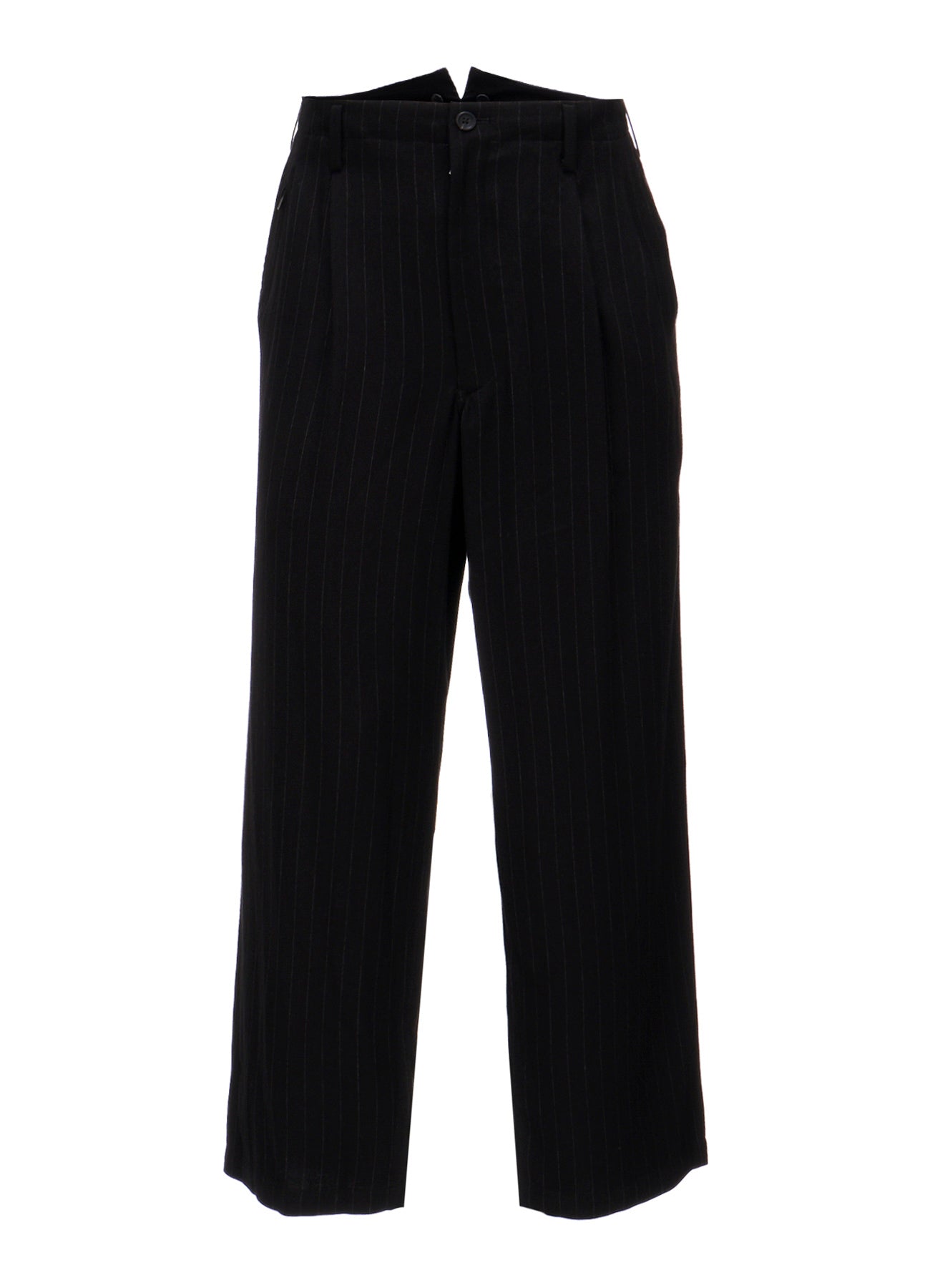 STRIPED SUSPENDER COIN POCKET PANTS
