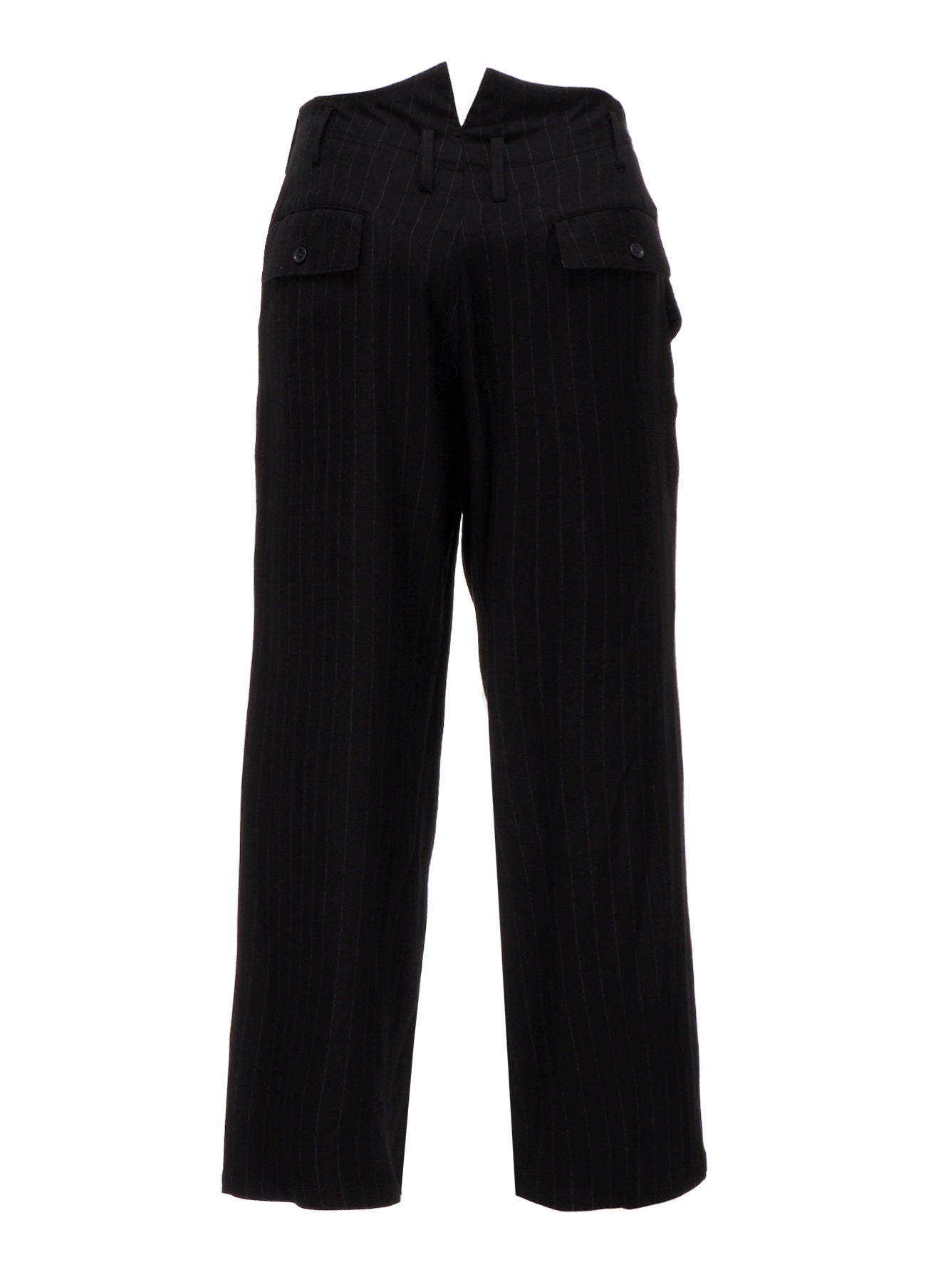 STRIPED SUSPENDER COIN POCKET PANTS