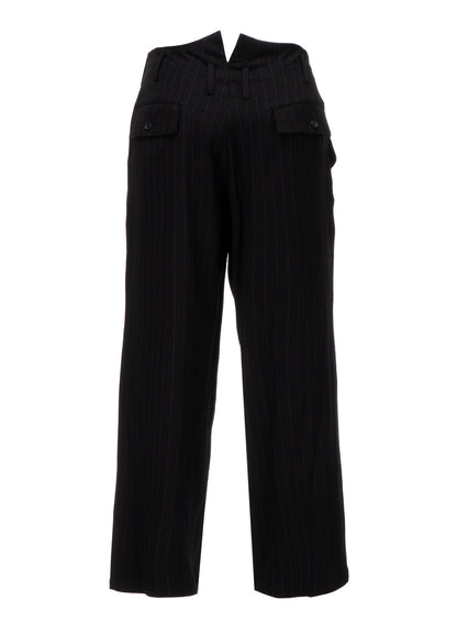STRIPED SUSPENDER COIN POCKET PANTS