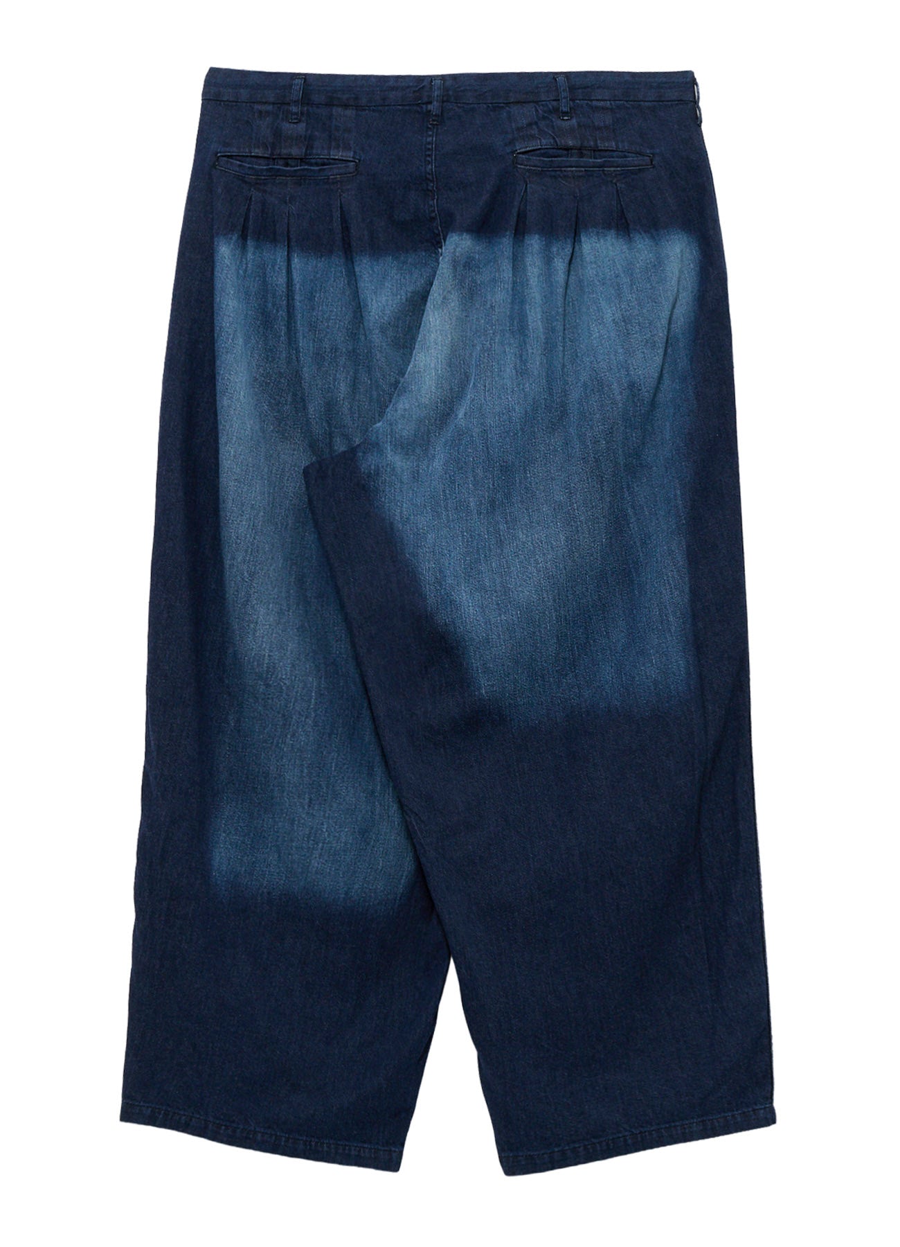 SPOTTED DENIM 12 TUCKS PANTS