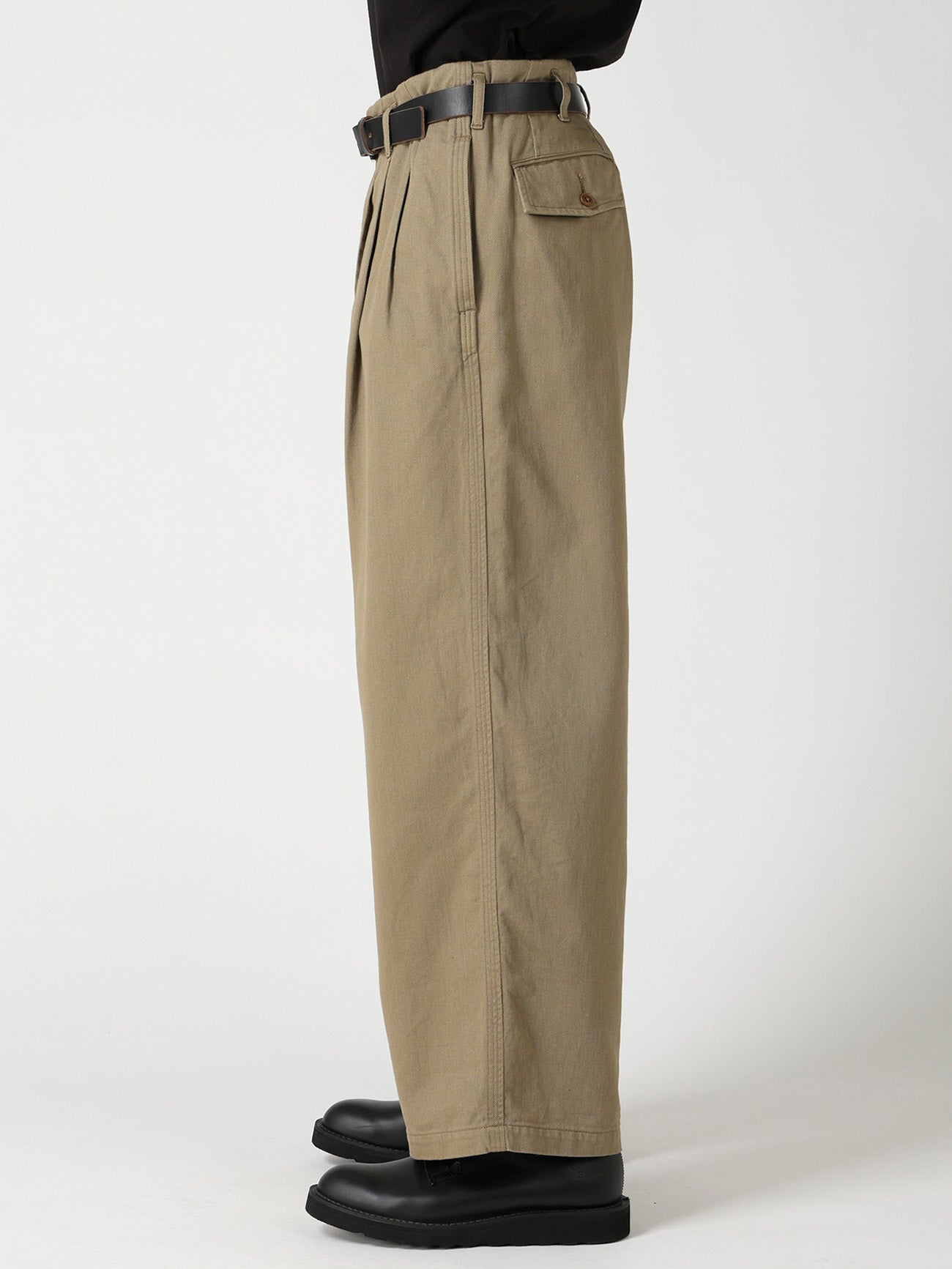SPOTTED KATSURAGI 6 TUCKS PANTS
