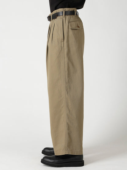 SPOTTED KATSURAGI 6 TUCKS PANTS