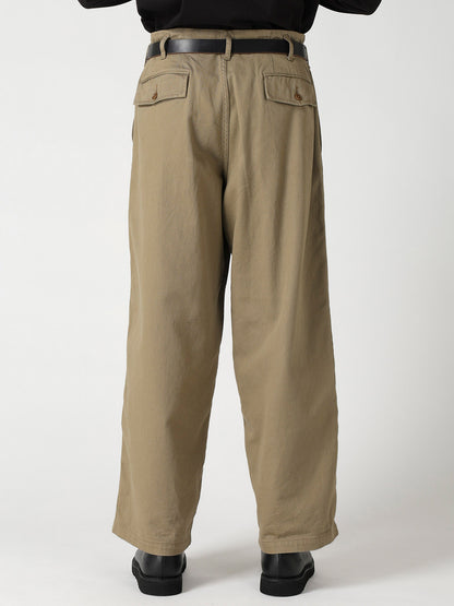 SPOTTED KATSURAGI 6 TUCKS PANTS