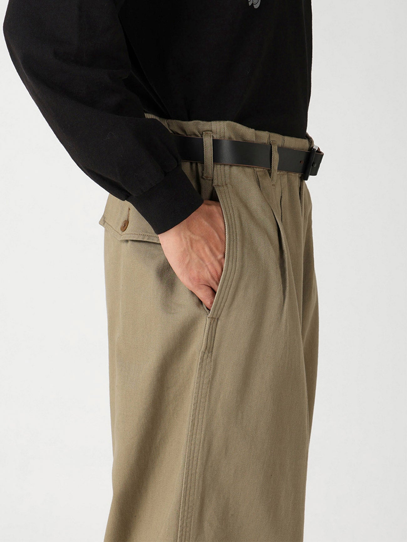SPOTTED KATSURAGI 6 TUCKS PANTS