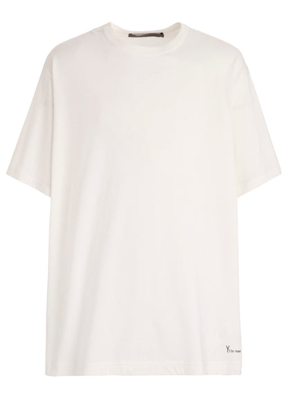 Y's for men LOGO PRINT SHORT SLEEVE T-SHIRT