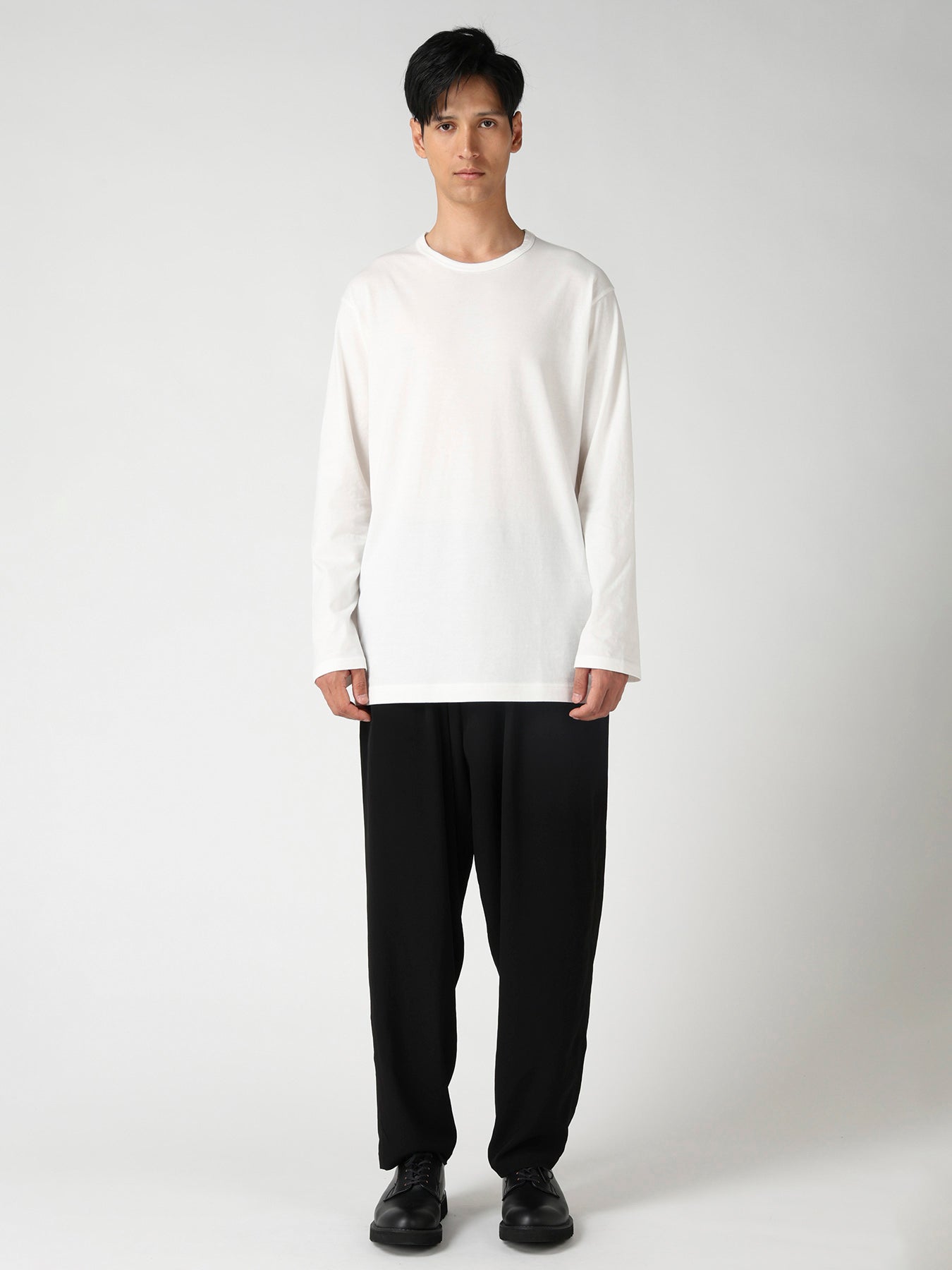 Y's for men LOGO PRINT LONG SLEEVE T-SHIRT – THE SHOP YOHJI YAMAMOTO