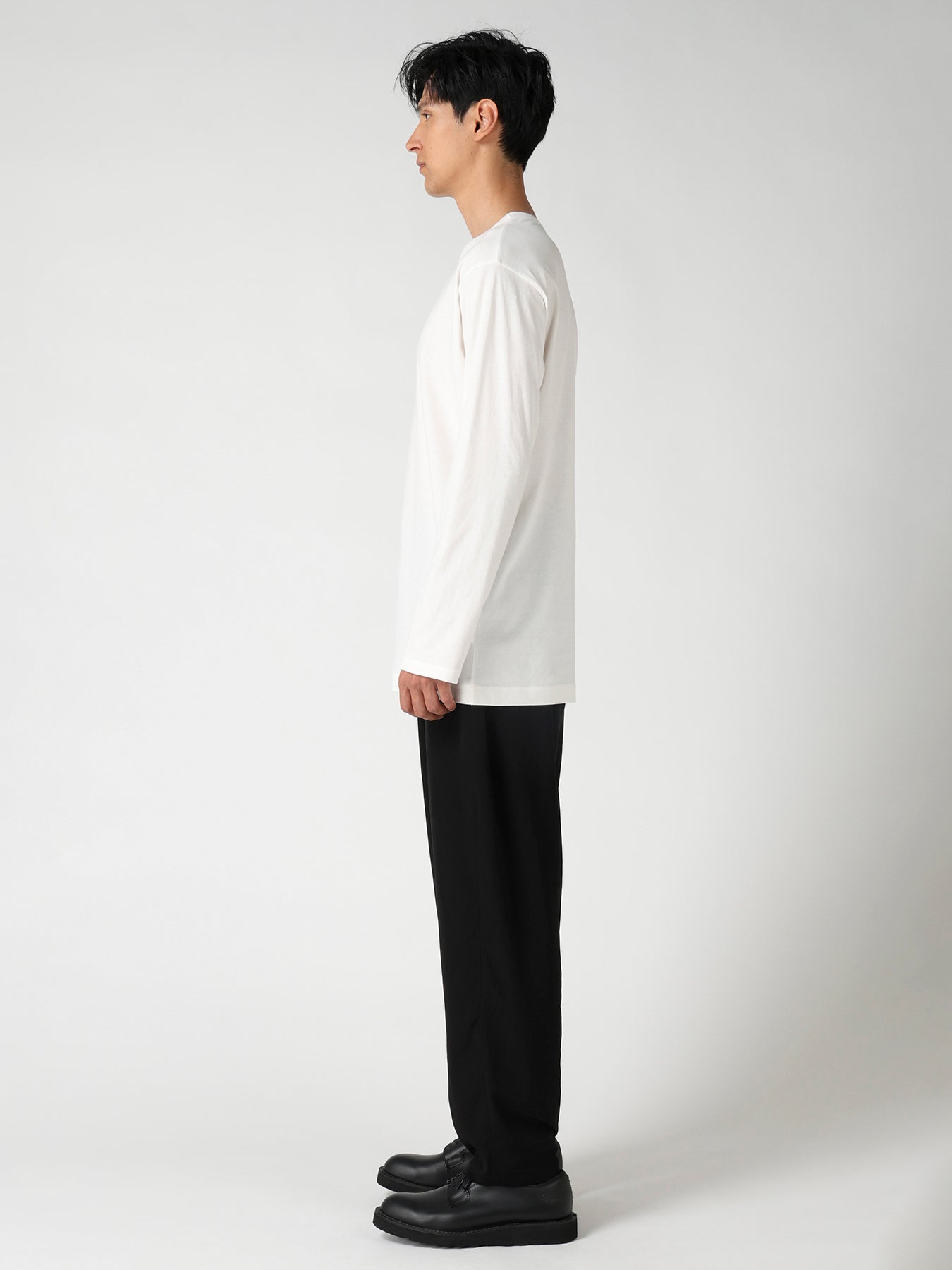 Y's for men LOGO PRINT LONG SLEEVE T-SHIRT – THE SHOP YOHJI YAMAMOTO