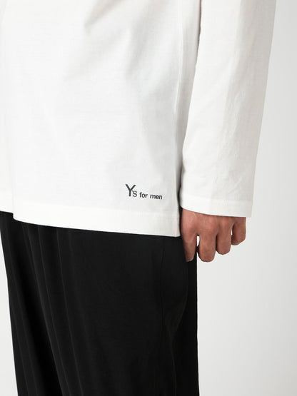 Y's for men LOGO PRINT LONG SLEEVE T-SHIRT