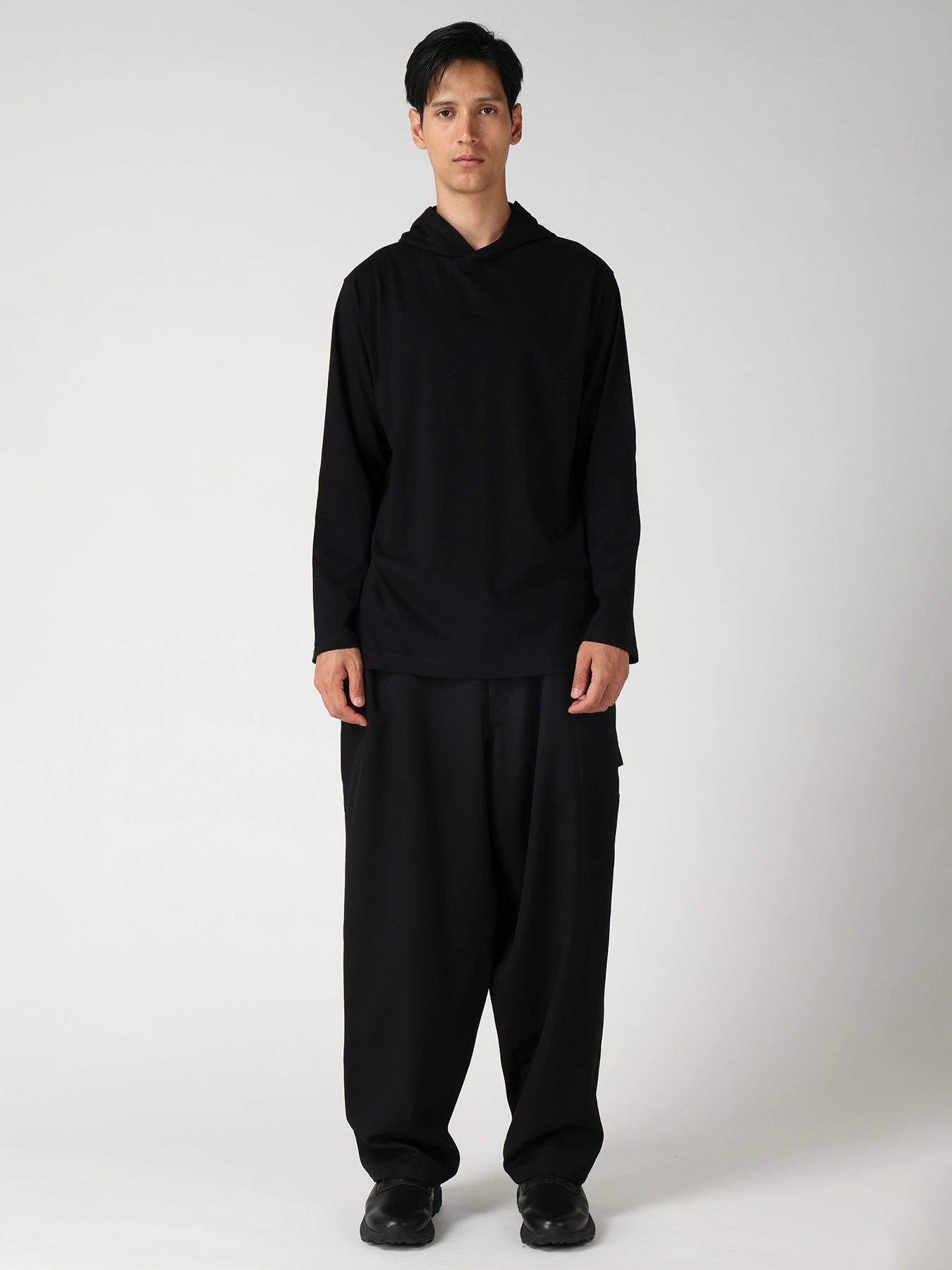 Y's for men LOGO PRINT HOODIE