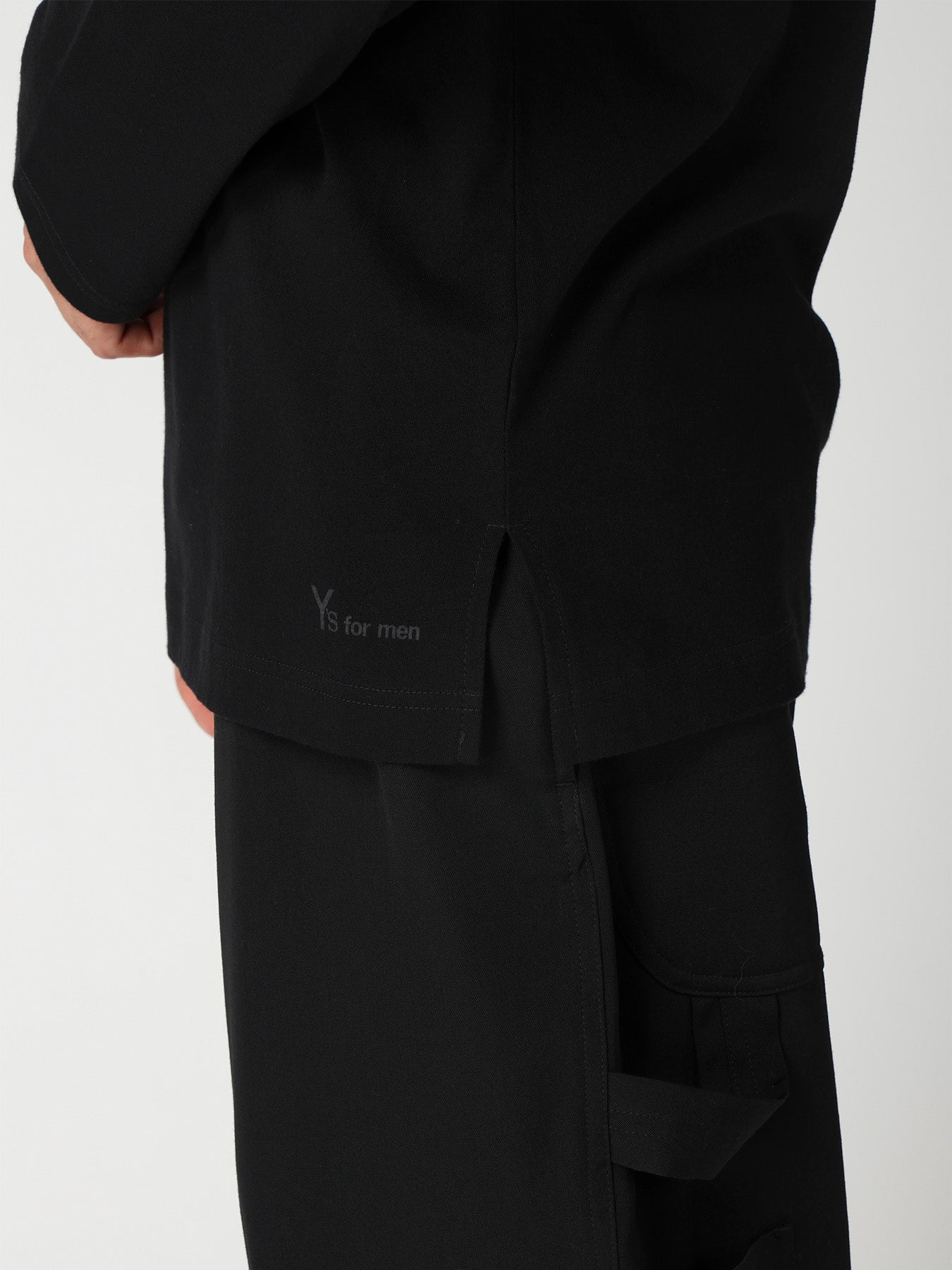Y's for men LOGO PRINT HOODIE