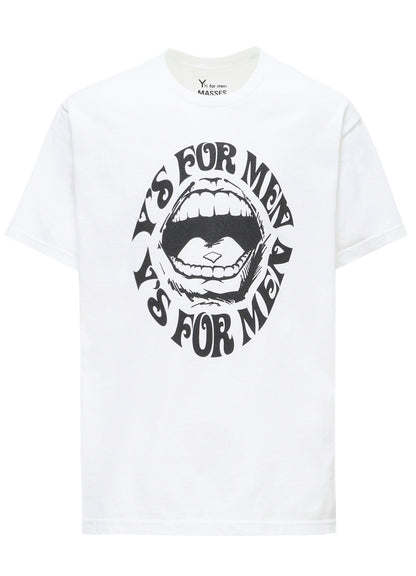 【Y's for men × MASSES】LIPS PRINT SHORT SLEEVE T-SHIRT
