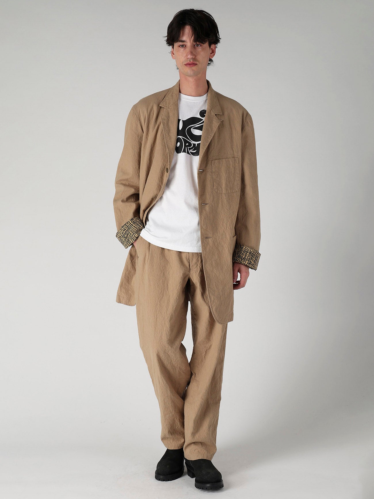【Y's for men × MASSES】PUZZLE PRINT SHORT SLEEVE T-SHIRT