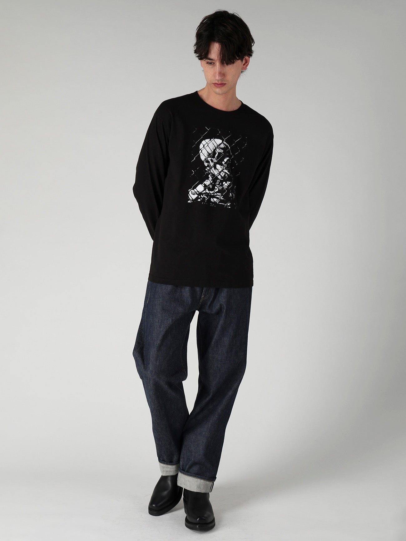 【Y's for men × MASSES】SMOKE PRINT LONG SLEEVE T-SHIRT