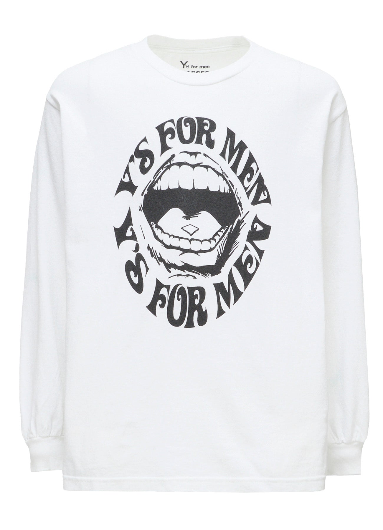 【Y's for men × MASSES】LIPS PRINT LONG SLEEVE T-SHIRT