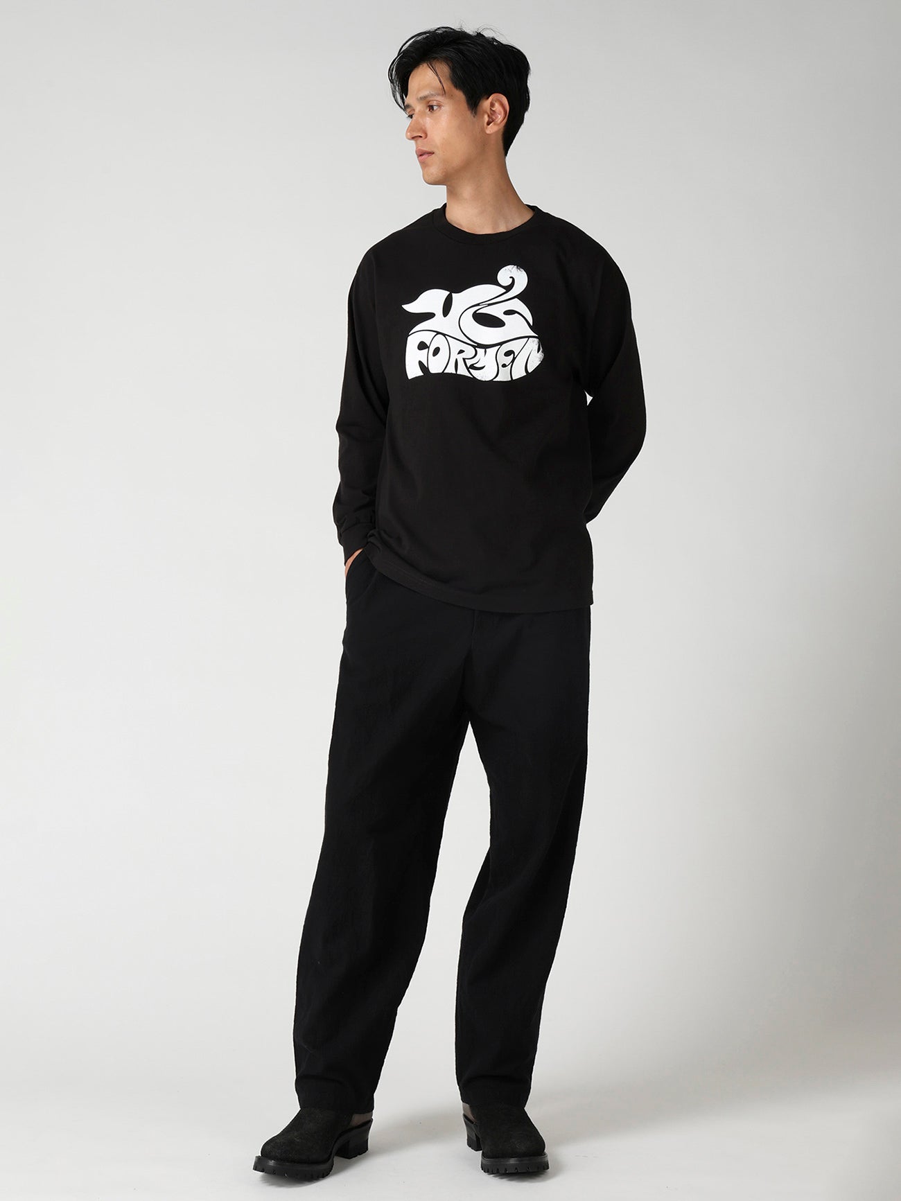 【Y's for men × MASSES】PUZZLE PRINT LONG SLEEVE T-SHIRT