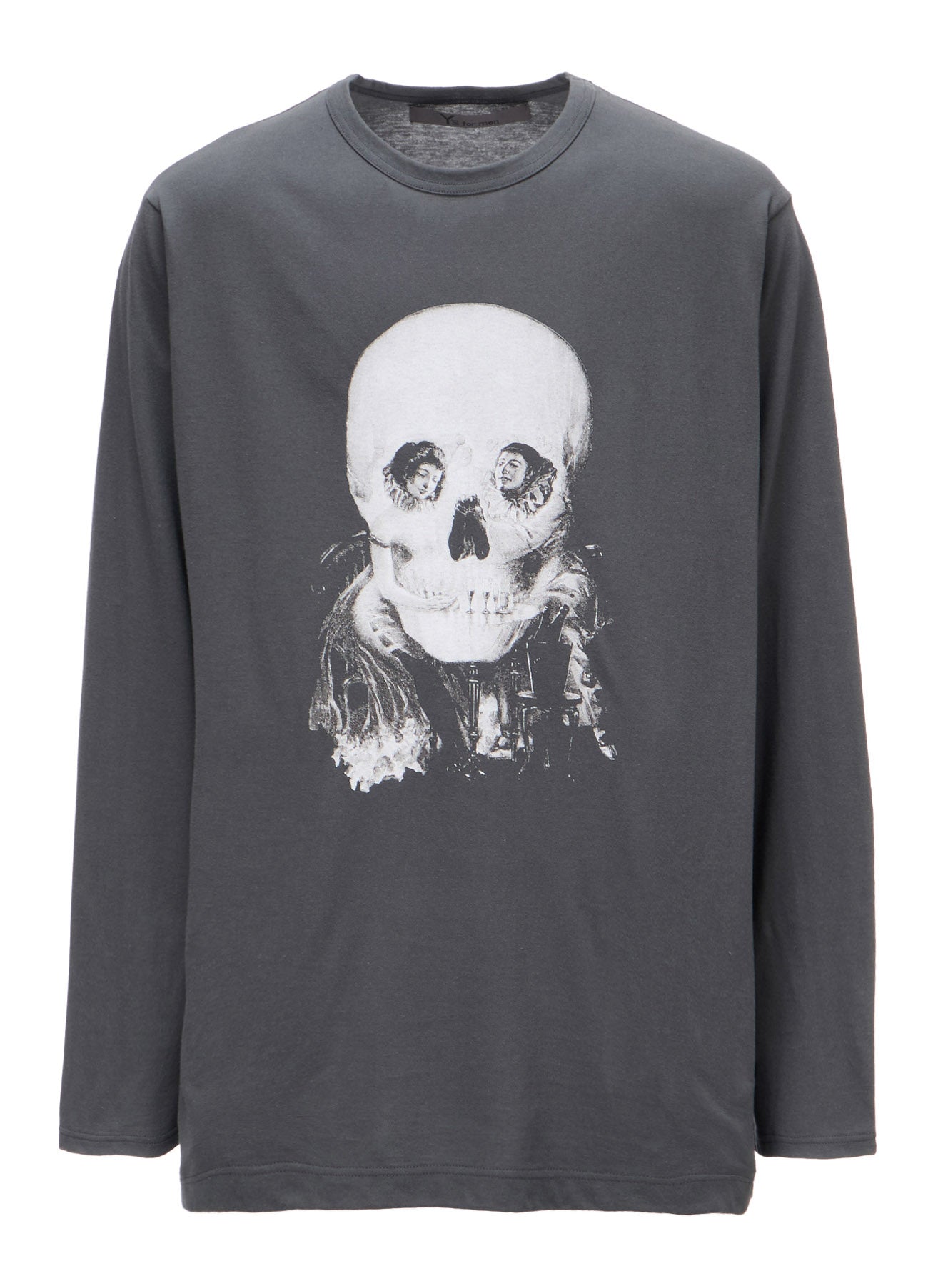 SKULL PRINT LONG SLEEVE T-SHIRT – THE SHOP YOHJI YAMAMOTO