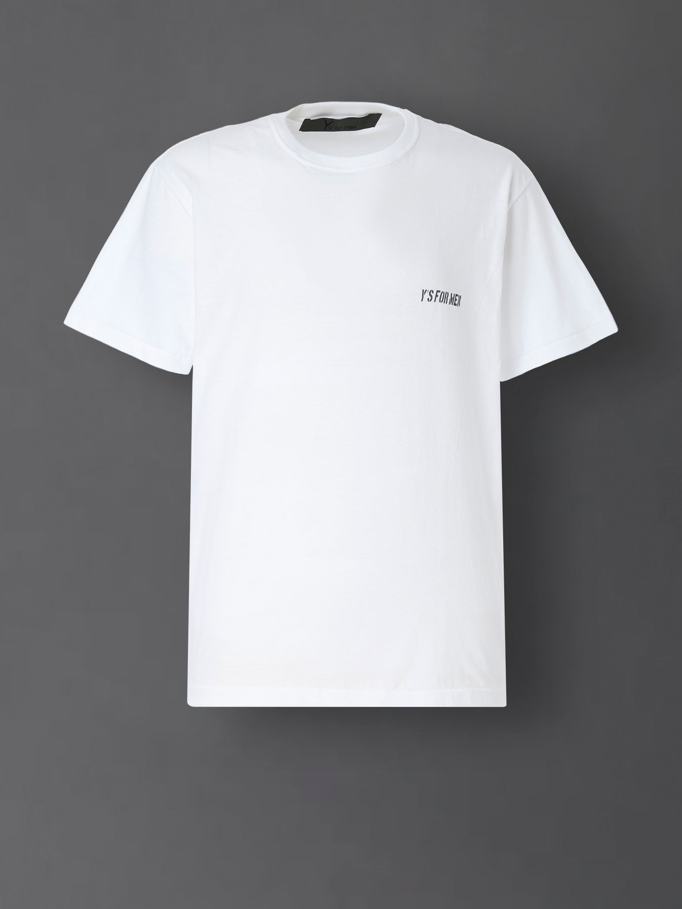 トップス Y's black T-shirt Y's for men LOGO PRINT SHORT SLEEVE T-SHIRT – THE SHOP YOHJI YAMAMOTO