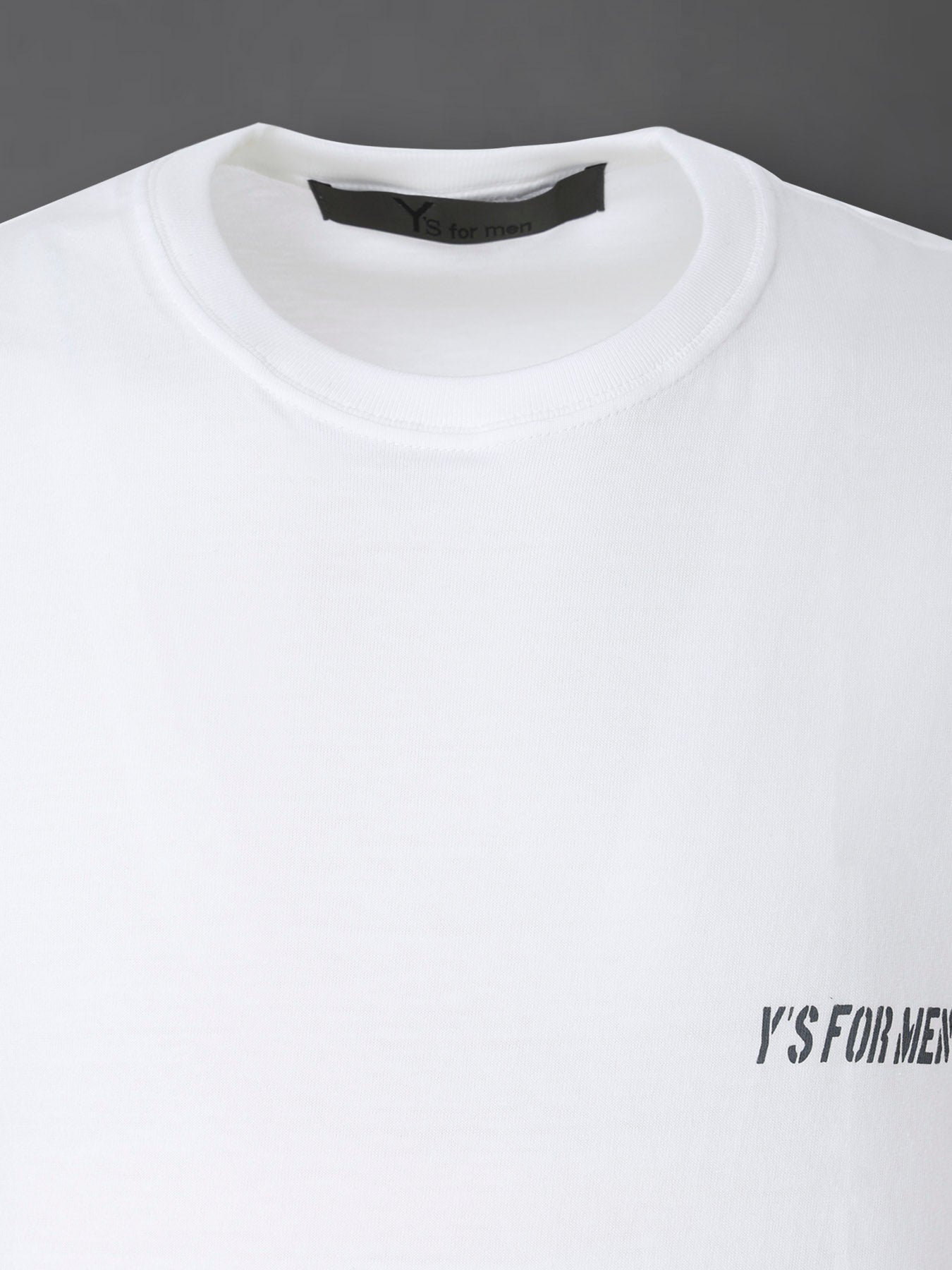 Y's for men LOGO PRINT SHORT SLEEVE T-SHIRT – THE SHOP YOHJI YAMAMOTO