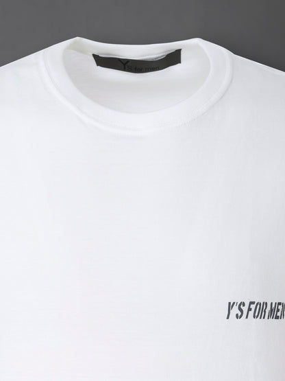Y's for men LOGO PRINT SHORT SLEEVE T-SHIRT