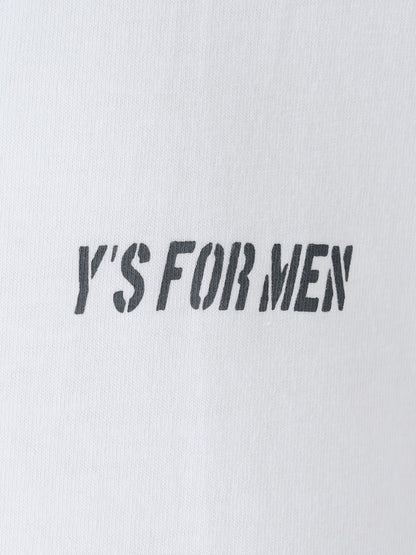 Y's for men LOGO PRINT SHORT SLEEVE T-SHIRT