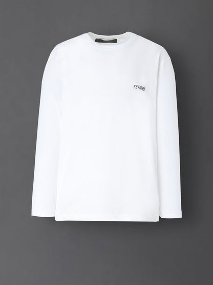 Y's for men LOGO PRINT LONG SLEEVE T-SHIRT