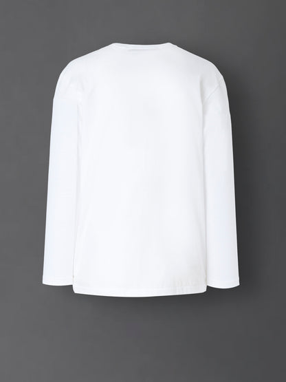 Y's for men LOGO PRINT LONG SLEEVE T-SHIRT