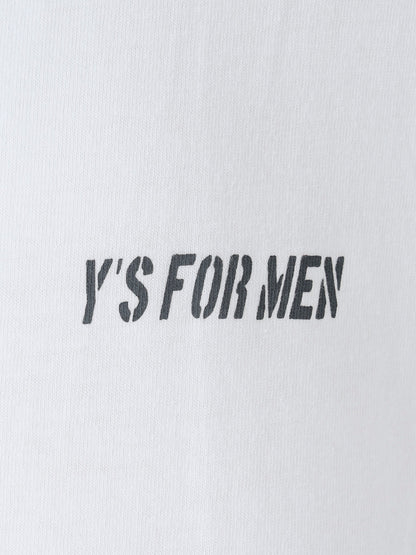 Y's for men LOGO PRINT LONG SLEEVE T-SHIRT